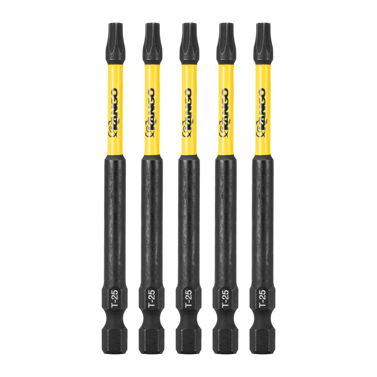 Kango 89mm TX25 HYPERTORQUE Impact Driver Bit 5 Pack - High Torque Performance - Image 2