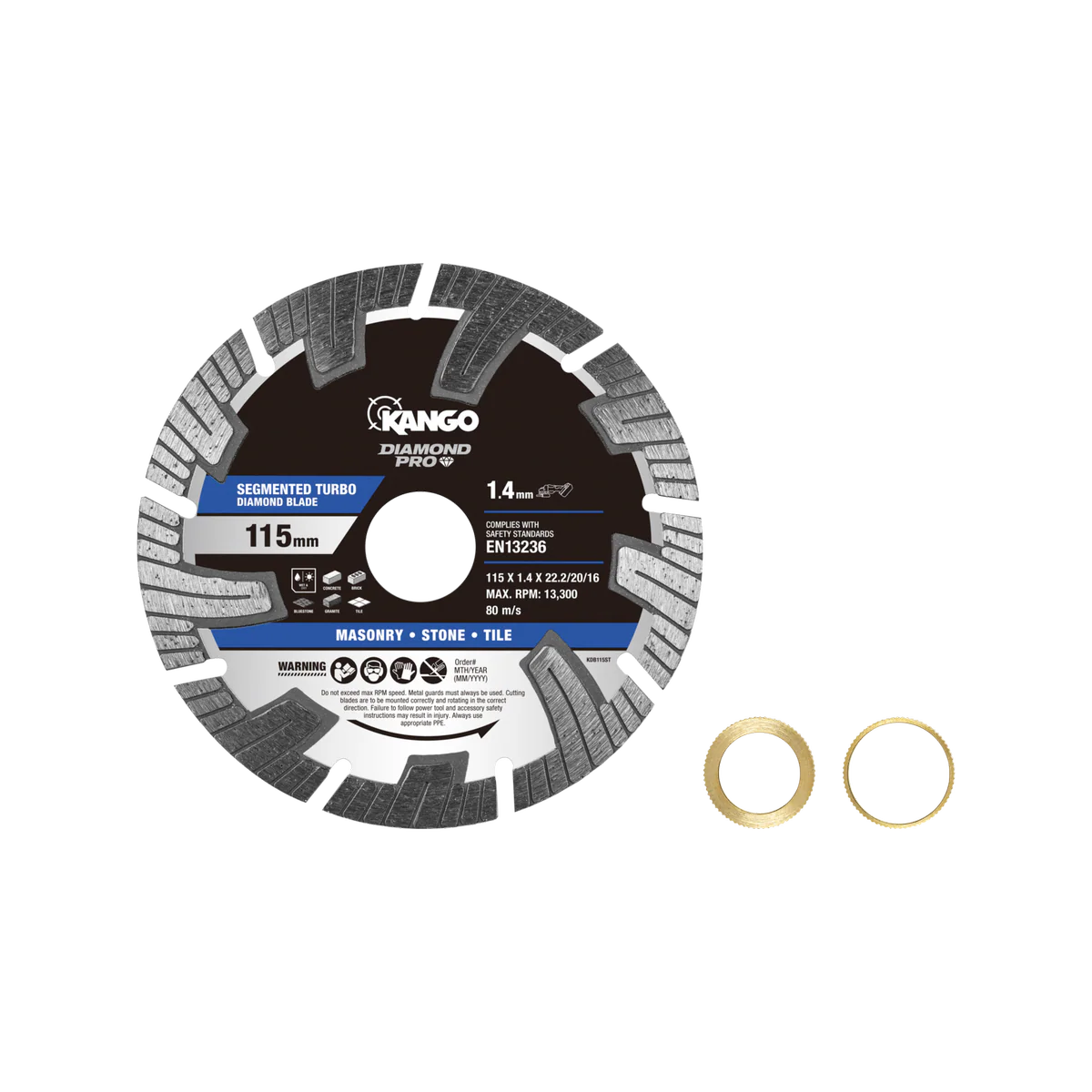Kango Diamond Saw Blade - 115mm - Turbo - Dry Cutting - Image 2