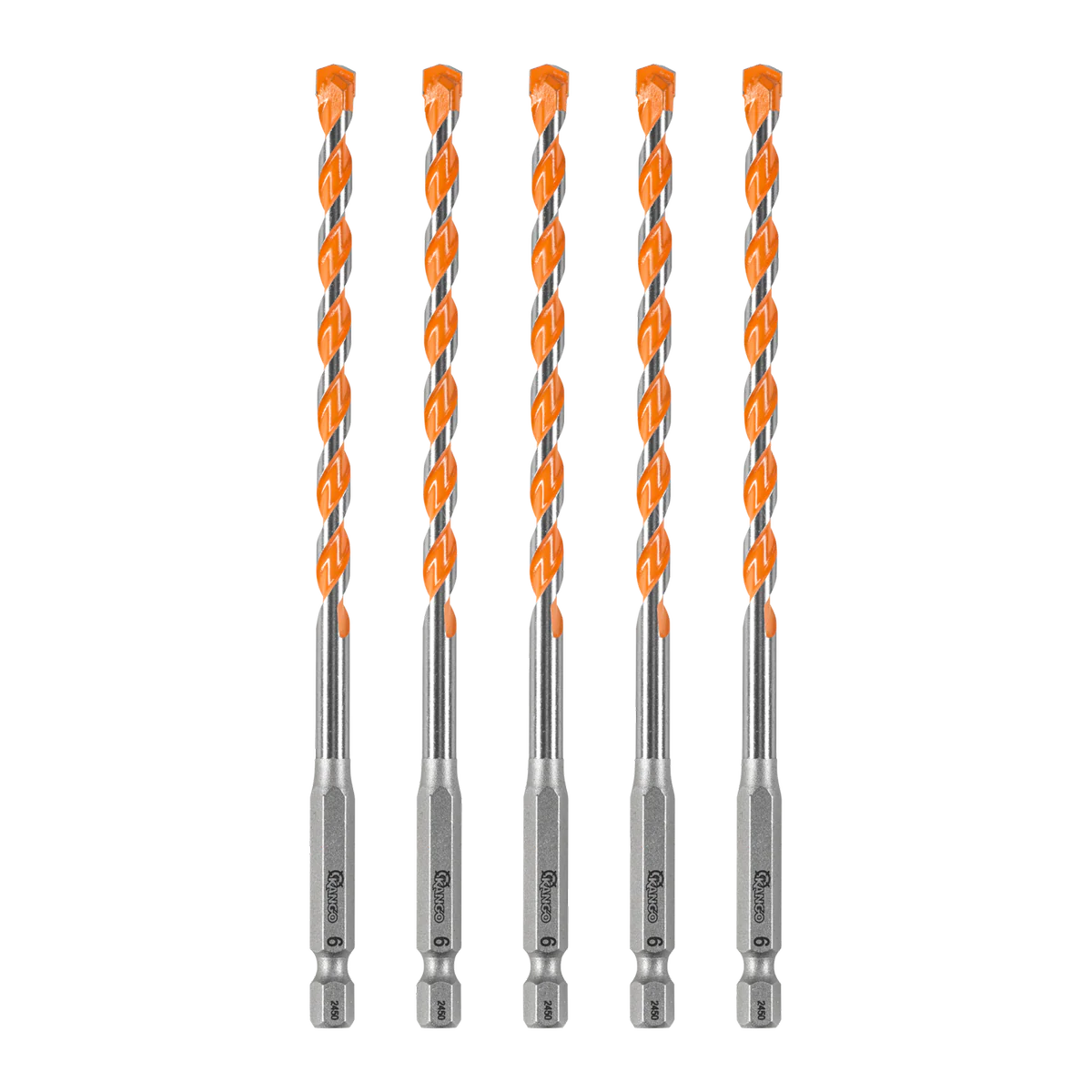 Kango Masonry Drill Bit 5 Pack - 6mm x 150mm - Durable Carbide Tip - Image 2