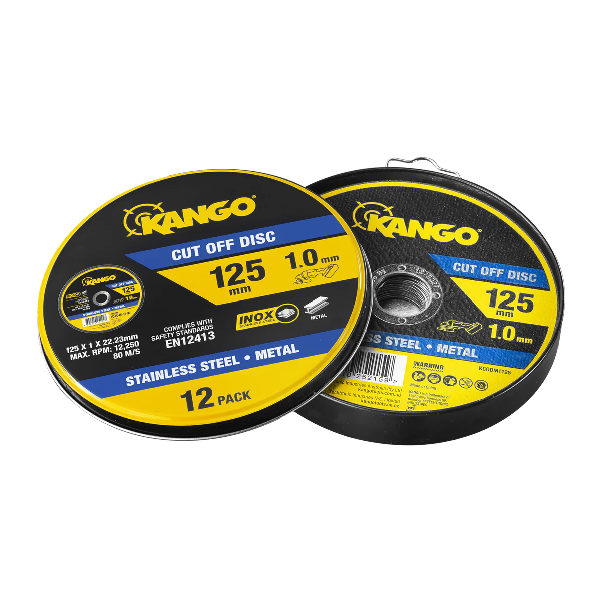 Kango Metal Cut Off Discs 125mm - 12 Pack - Inox-Free - Durable - Image 2