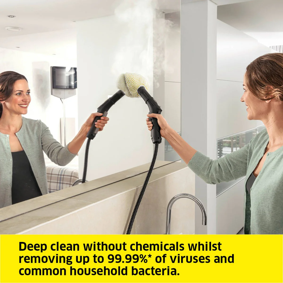 Karcher SC2 ATK 2 Steam Cleaner - White - Adjustable Steam Intensity - Child Lock - Image 3