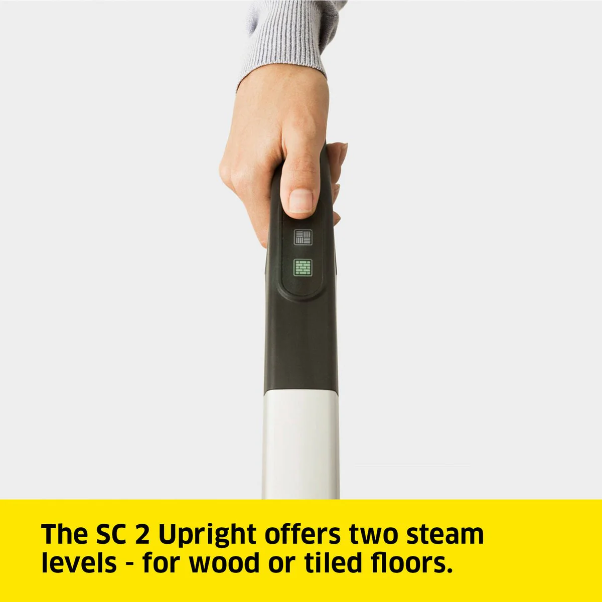 Karcher SC2 Upright Steam Cleaner - 168mm x 1185mm x 314mm - White - Non-Stop Steam - Image 3