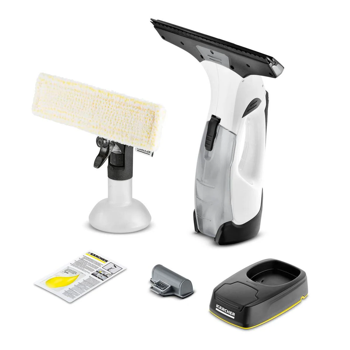 Karcher WV5 Window Vacuum Kit - 1 Unit - 185mm x 306mm x 182mm - White - Streak-Free Cleaning