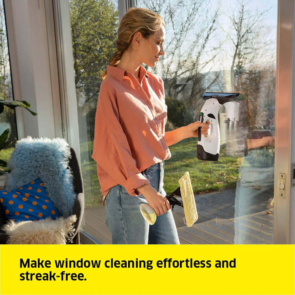 Karcher WV5 Window Vacuum Kit - 1 Unit - 185mm x 306mm x 182mm - White - Streak-Free Cleaning - Image 2