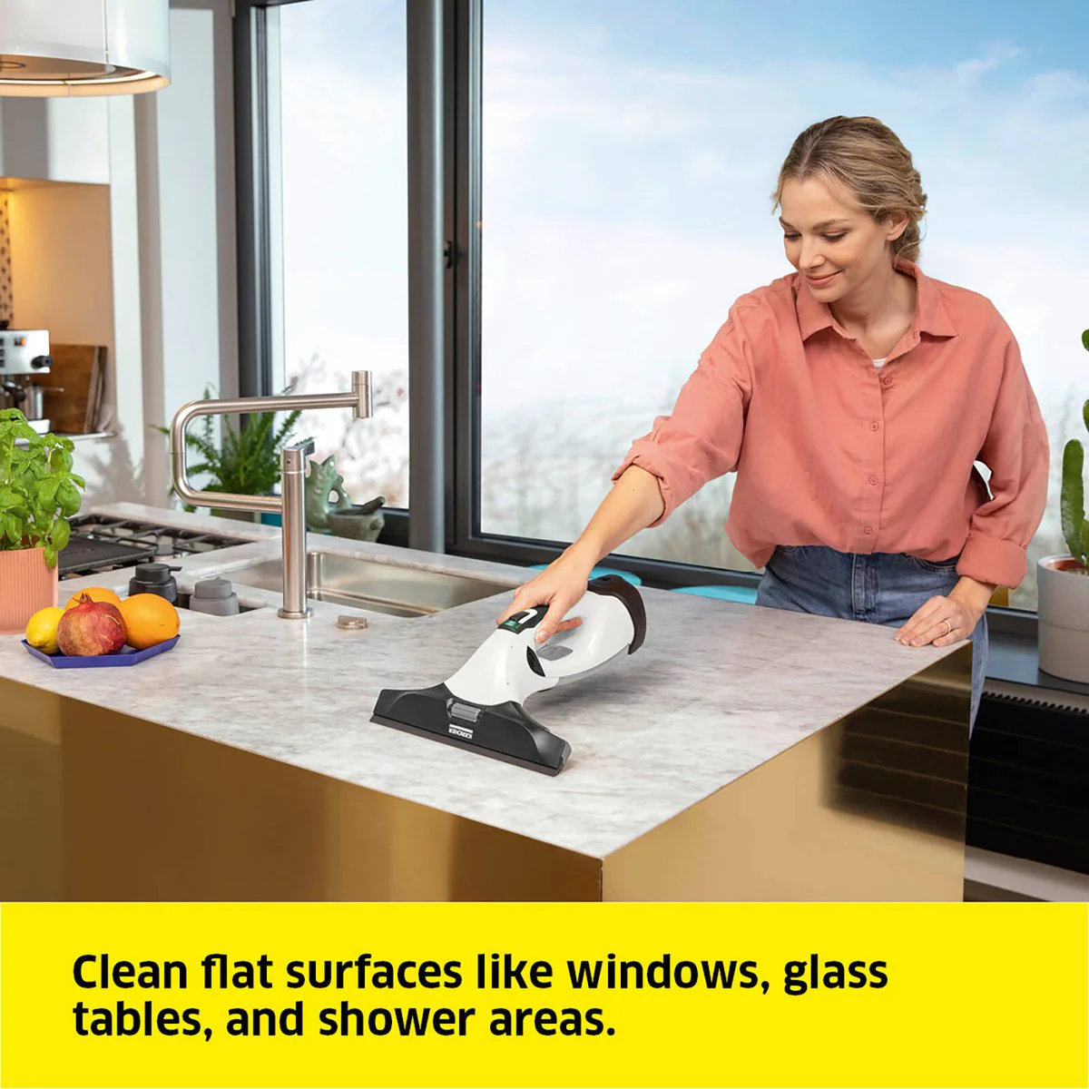 Karcher WV5 Window Vacuum Kit - 1 Unit - 185mm x 306mm x 182mm - White - Streak-Free Cleaning - Image 3