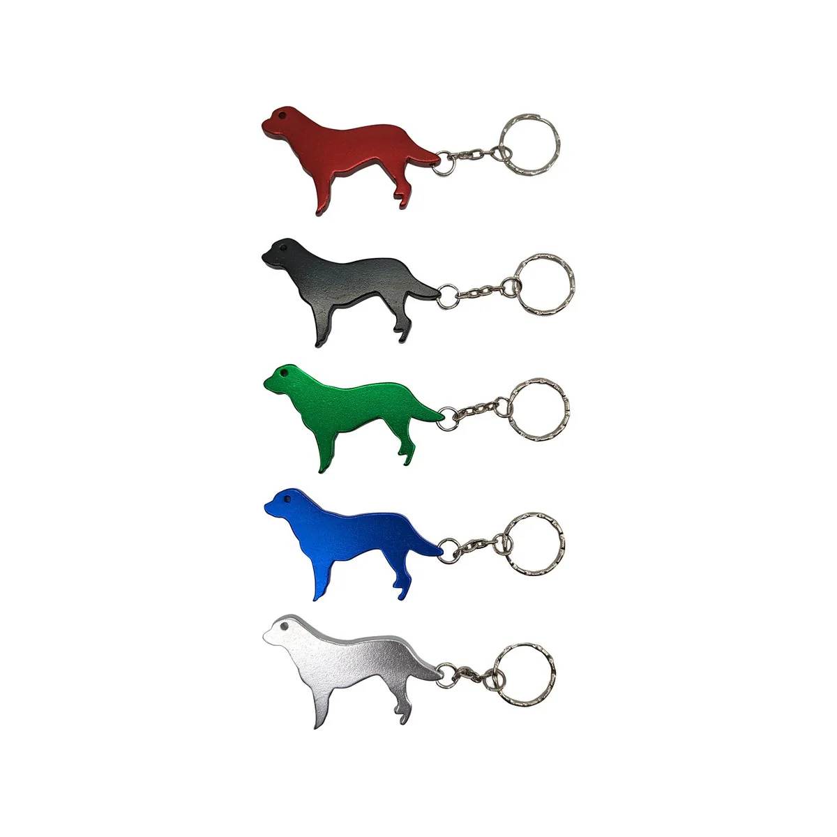 Key Essentials Dog Key Ring - 65mm - Steel - Assorted Colours - Image 2