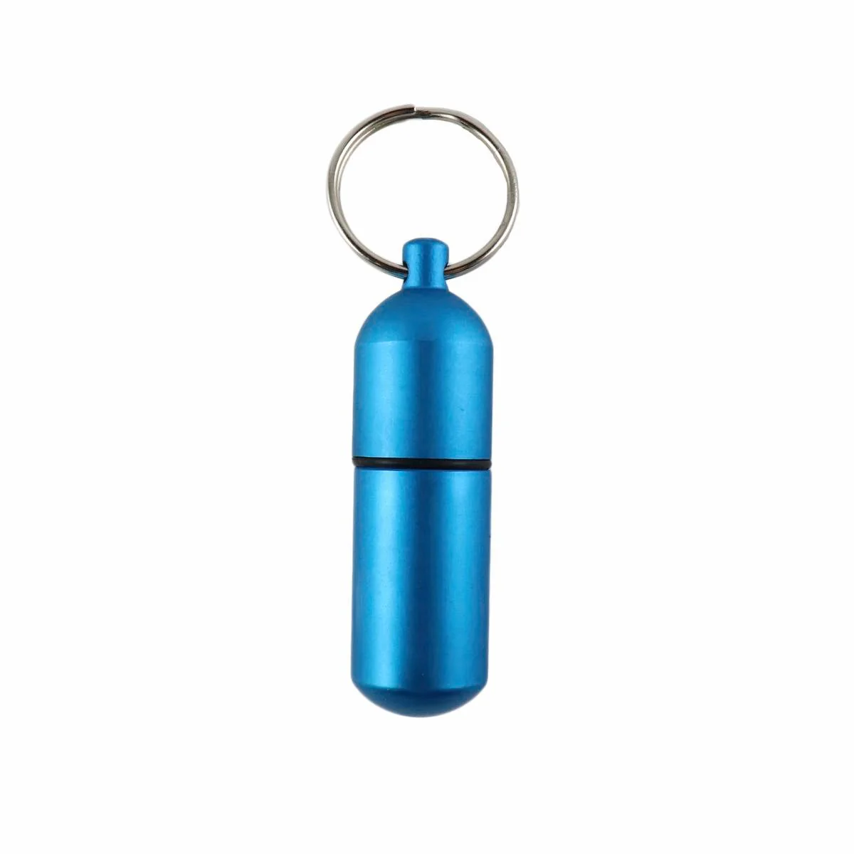 Key Essentials Key Ring Capsule - 59mm x 17mm x 20mm - Steel - Blue