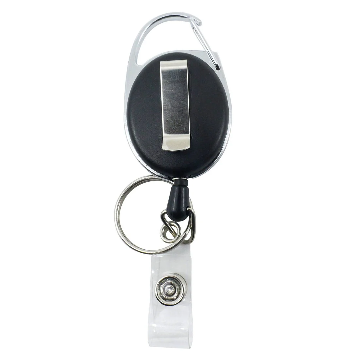 Key Essentials Retractable Lanyard Carabiner - Compact - Heavy-Duty Cord - 34mm x 109mm x 15mm - Image 2
