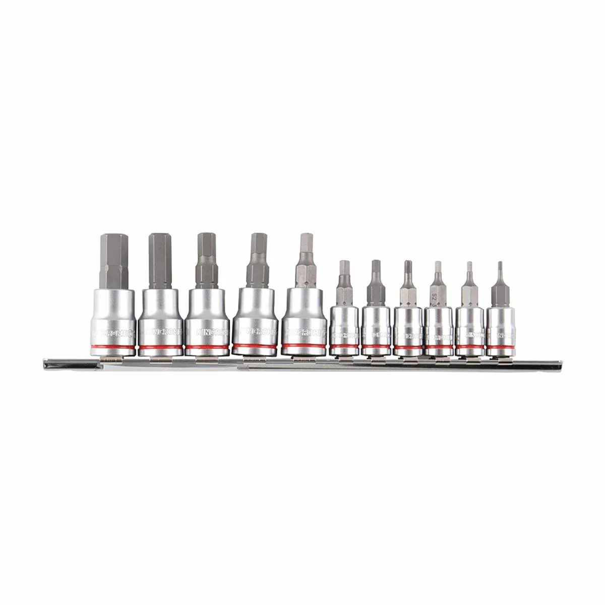 Kincrome 1/4" 3/8" Drive Imperial Hex Socket Set 11 Piece - Chrome Vanadium Steel