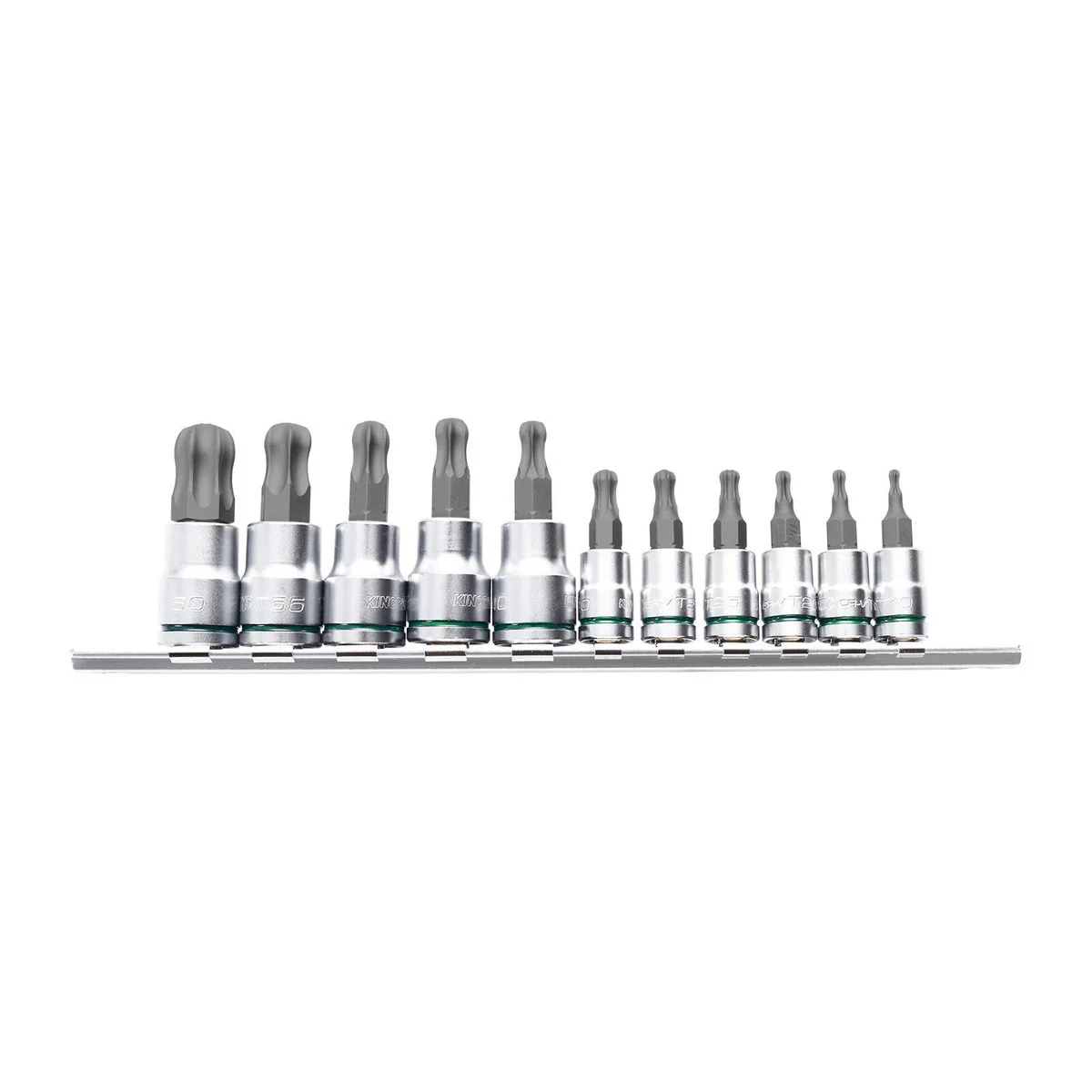 Kincrome 11 Piece Ball End Torx Socket Set - 1/4" & 3/8" Drive - Chrome Vanadium Steel