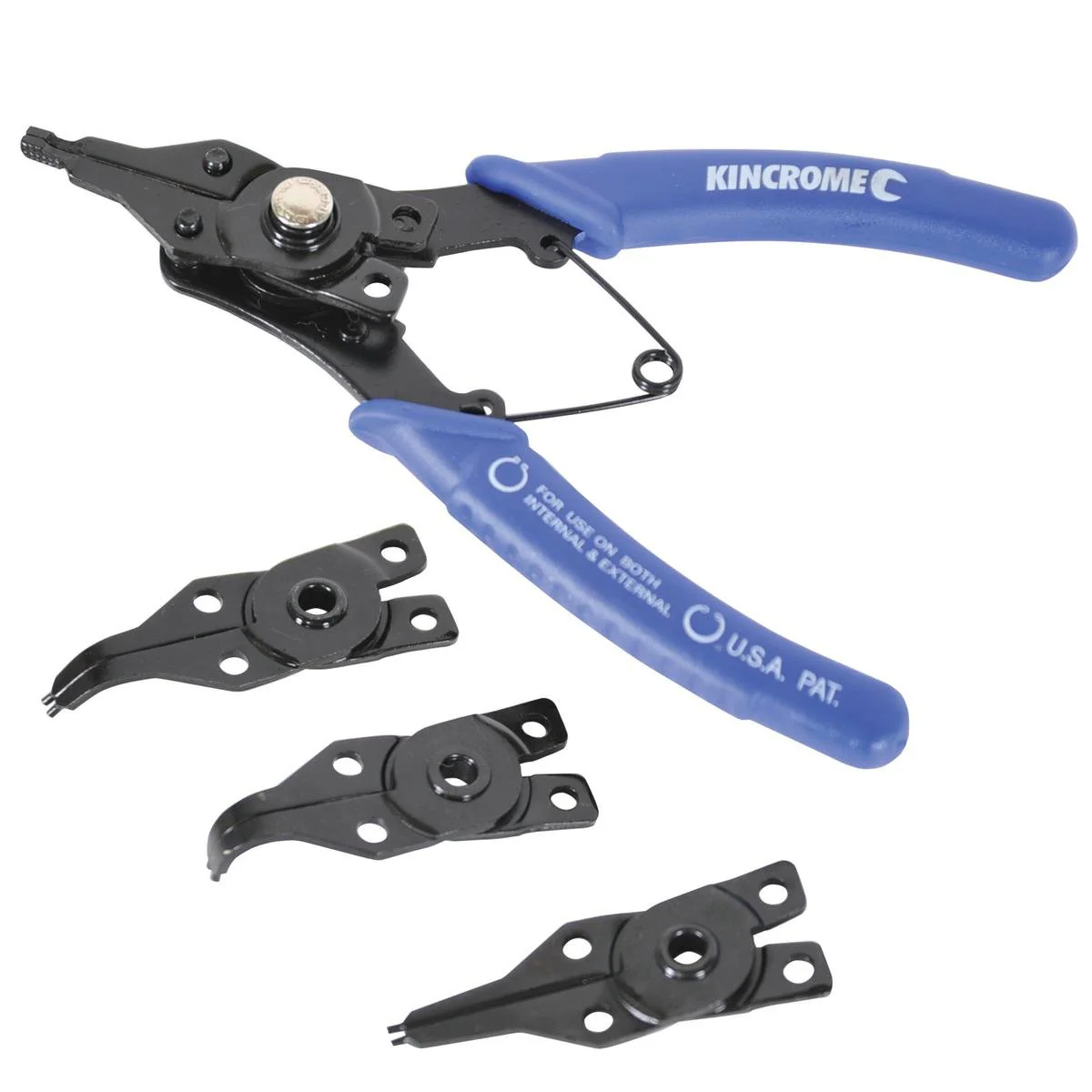 Kincrome 160mm Circlip Combination Pliers Set - Carbon Steel - Heavy Duty