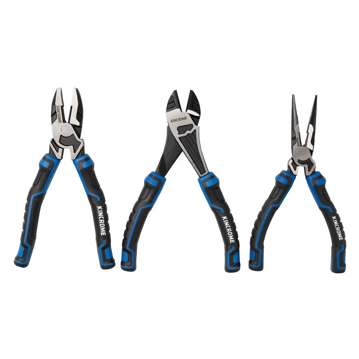 Kincrome 175mm 3 Piece Plier Set - Chrome Vanadium Steel - Durable Gripping - Image 3