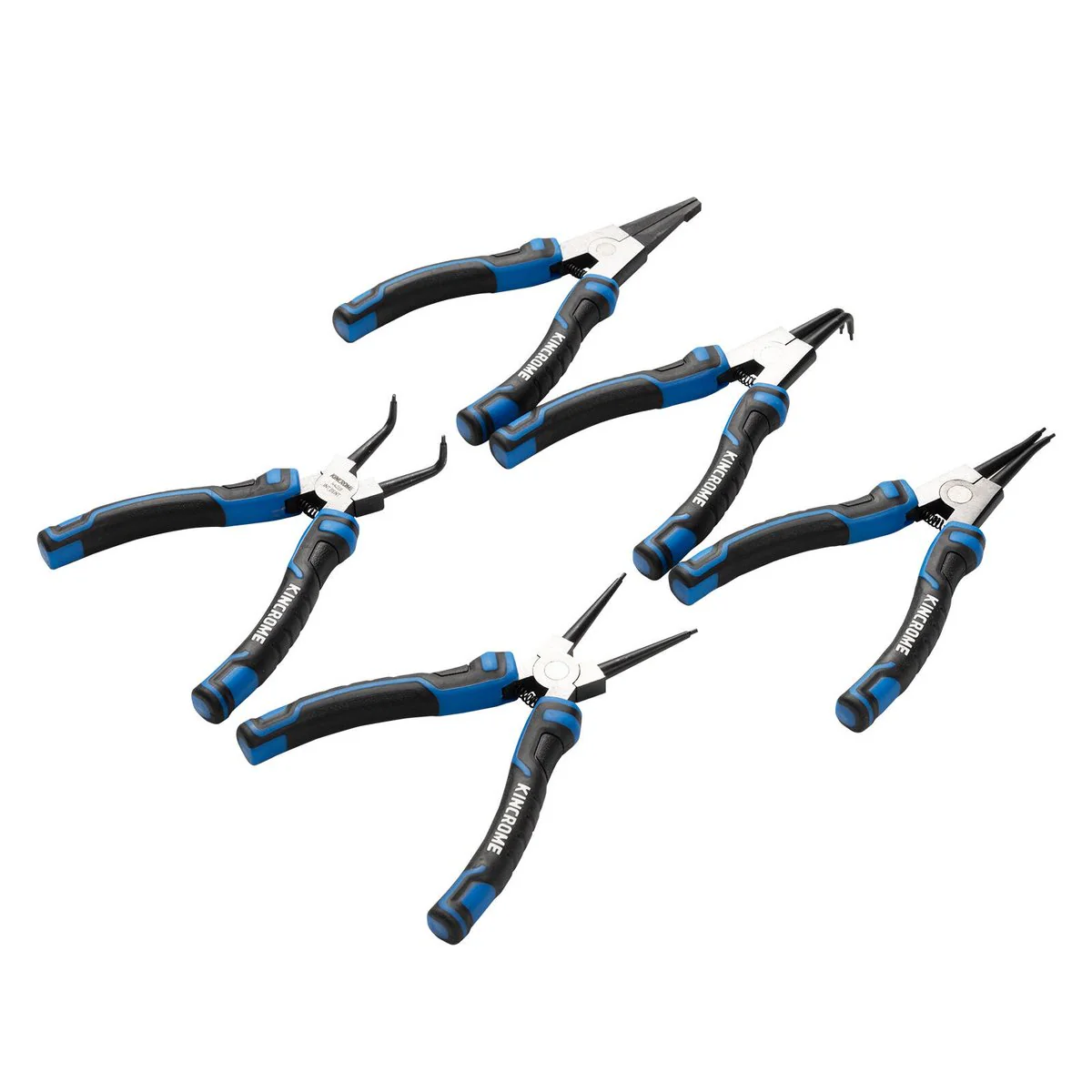 Kincrome 5 Piece Circlip Plier Set - Chrome Vanadium Steel - 90mm x 175mm - Durable Gripping Performance - Image 2