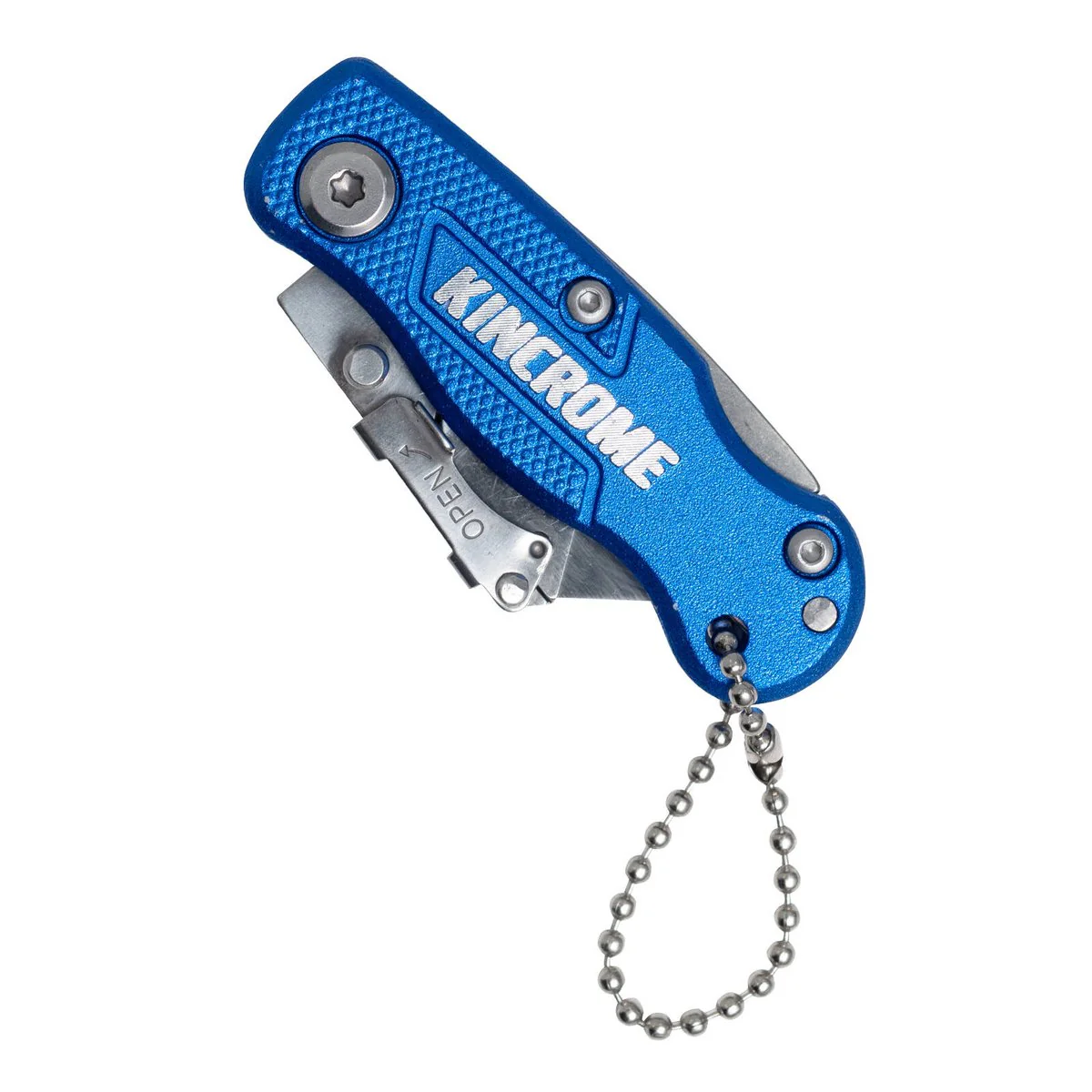 Kincrome Heavy Duty Mini Folding Utility Knife - 10 Spare Blades - 165mm x 88mm x 14mm - Image 2