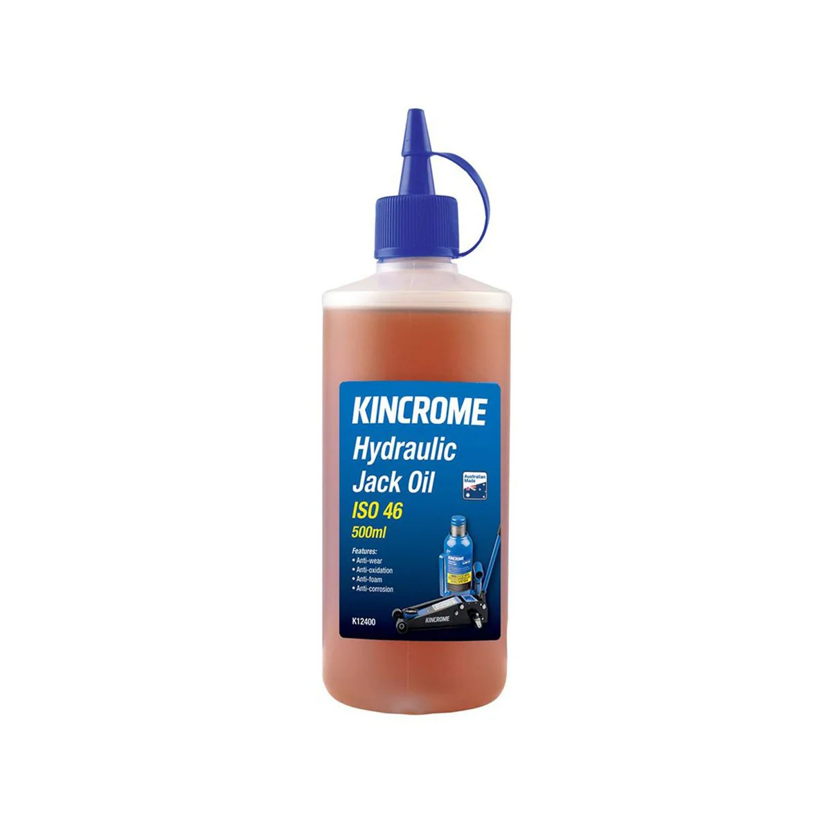 Kincrome Hydraulic Jack Lubricating Oil - 500ml Iso 46 - Anti-Wear, Multi-Purpose