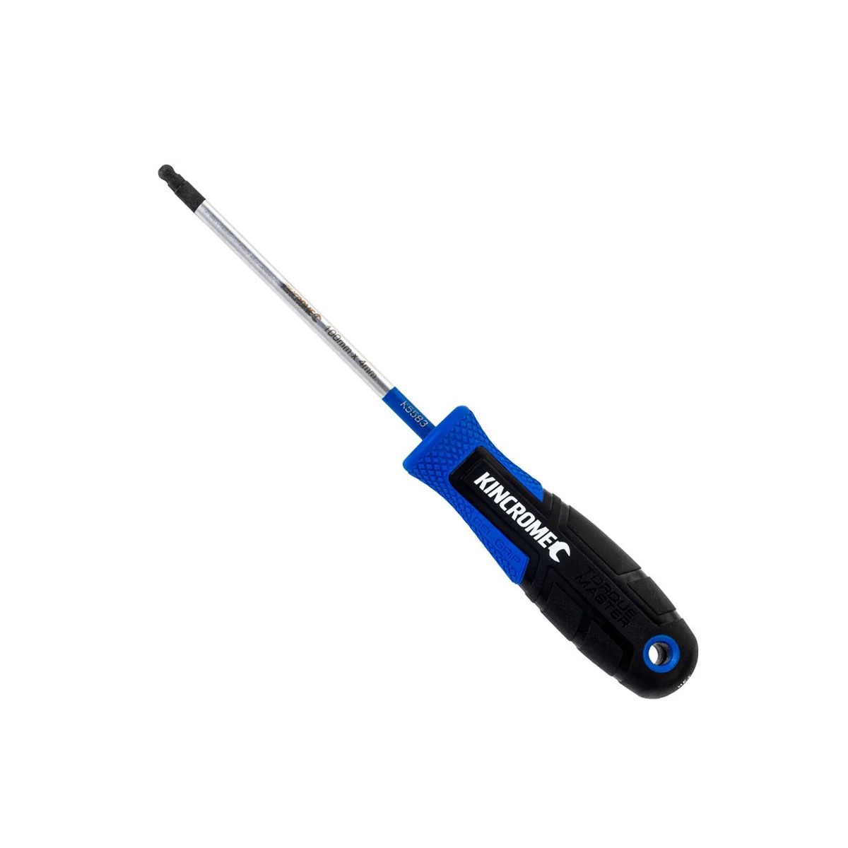 Kincrome Torquemaster Ball Hex Screwdriver 4 x 100mm - S3 Alloy Steel - Magnetic Tips