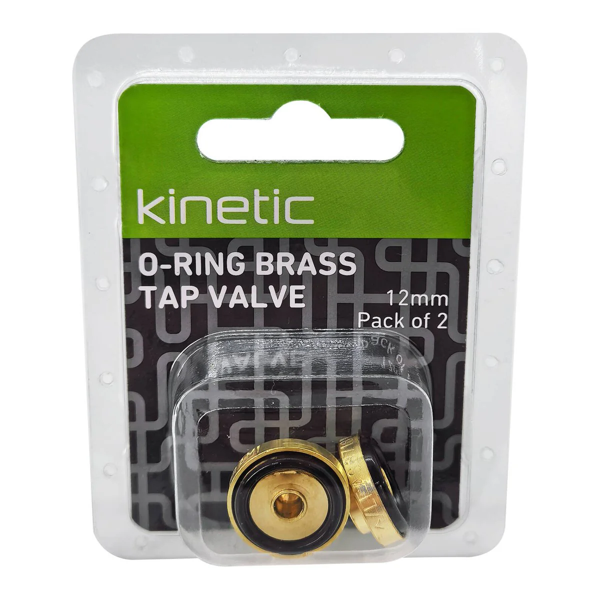 Kinetic 12mm O Ring Brass Tap Valve - Pack of 2 - Durable & Leak-Free - Image 2