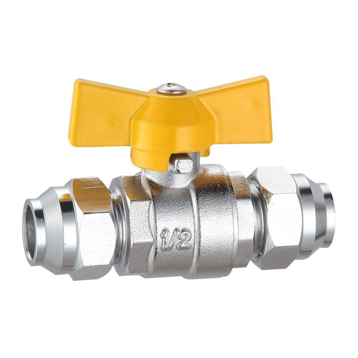 Kinetic 15mm Chrome Gas Cock - Gas Control Valve - Durable & Corrosion Resistant