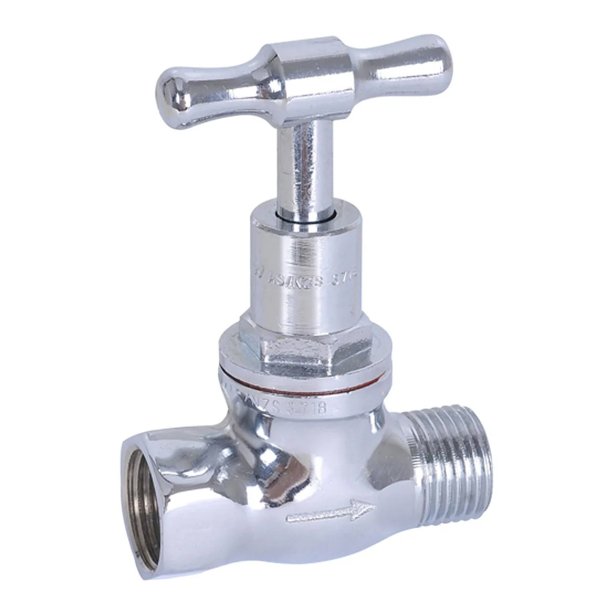 Kinetic 15mm Chrome T Head Stop Cock - Lead-Free Brass - WaterMark Certified