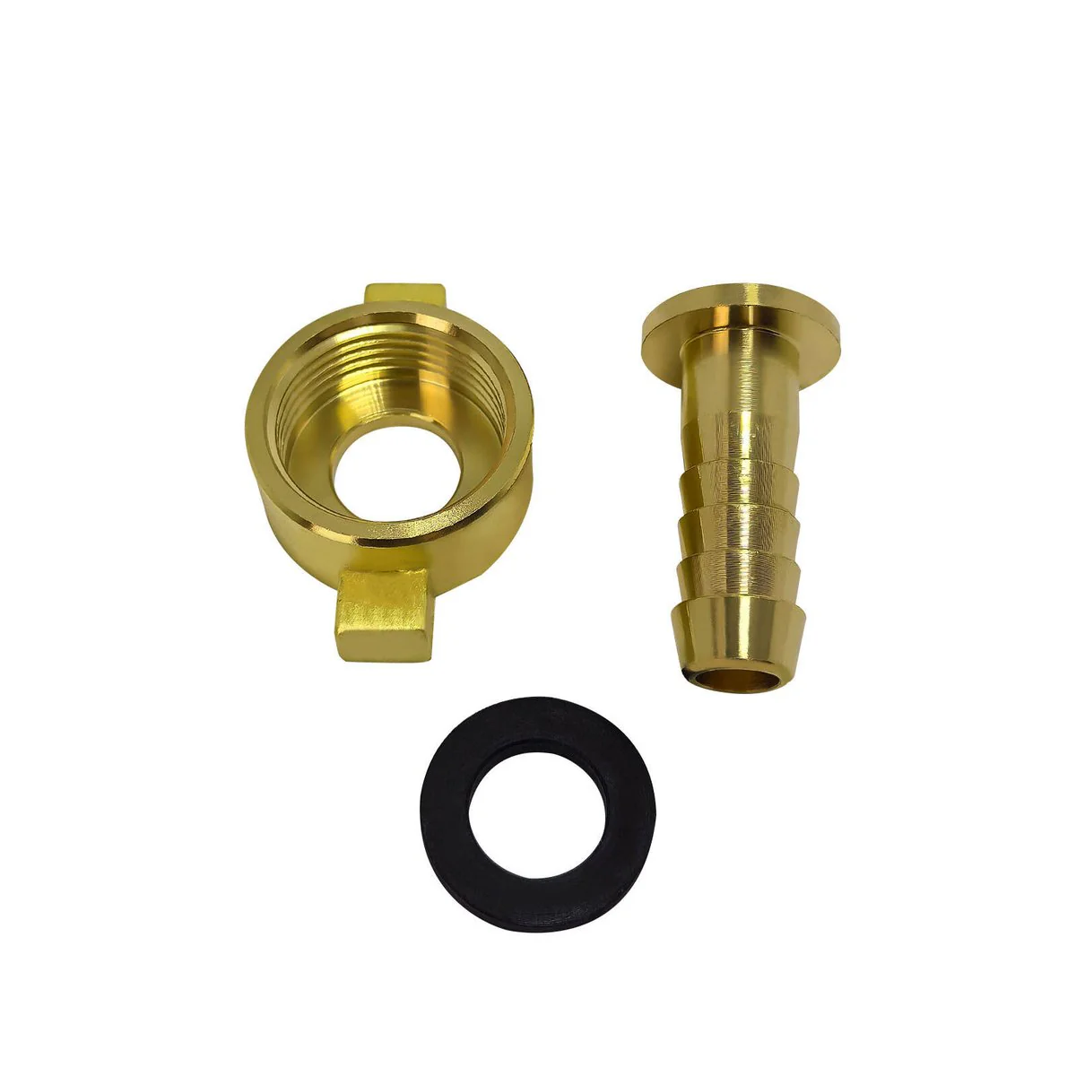 Kinetic Brass Nut and Tail 2 Pack - 12mm - Secure Hose Connection