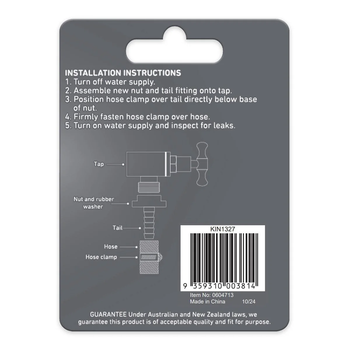Kinetic Brass Nut and Tail 2 Pack - 12mm - Secure Hose Connection - Image 3