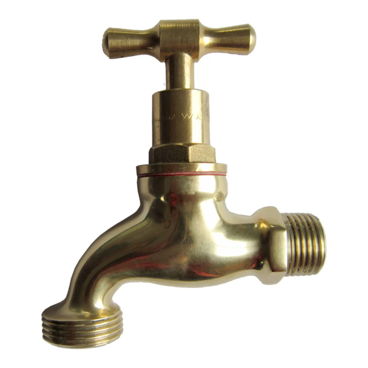 Kinetic Polished Brass Garden Tap - 20mm - Durable Leak-Free Design