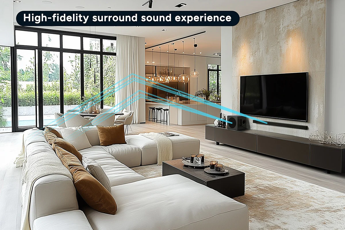 Kogan 2.1 Channel Dolby Soundbar with Wireless Subwoofer - 225W Power - Image 6