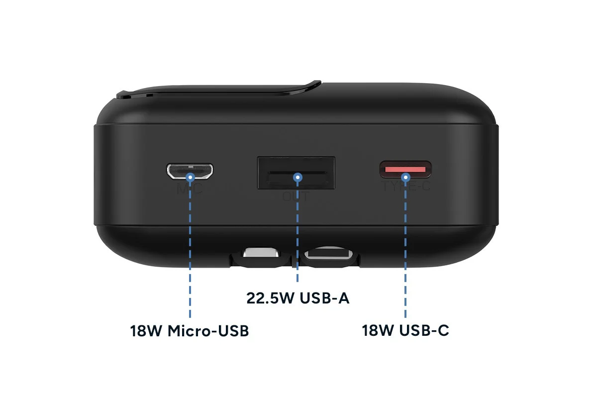 Kogan 20000mAh Power Bank with Built-in USB-C & Lightning Cables - Image 5