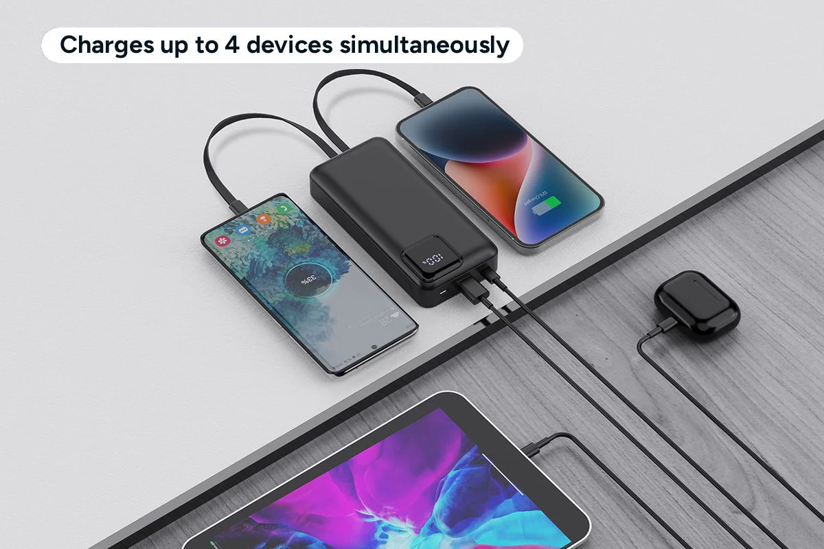 Kogan 20000mAh Power Bank with Built-in USB-C & Lightning Cables - Image 8