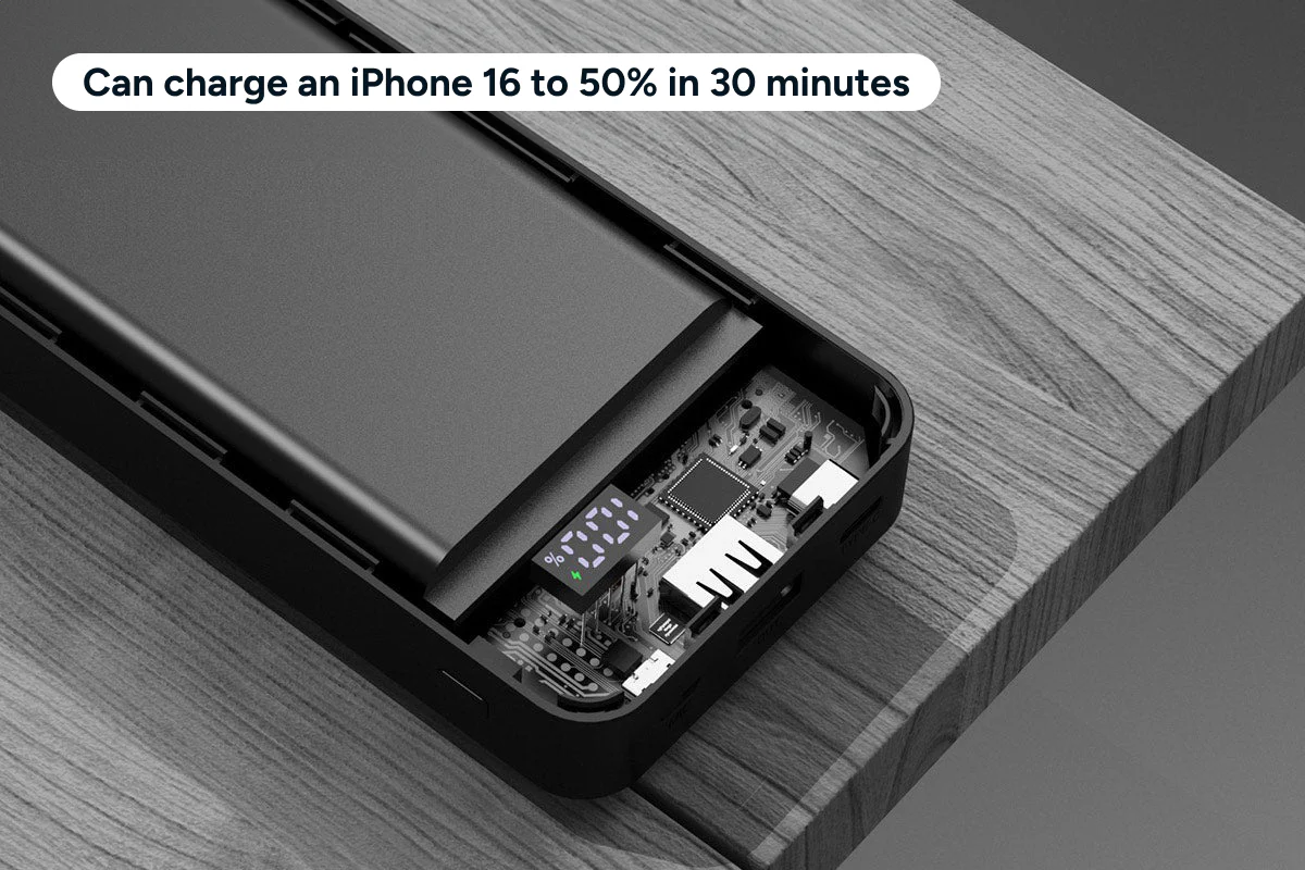 Kogan 20000mAh Power Bank with Built-in USB-C & Lightning Cables - Image 9