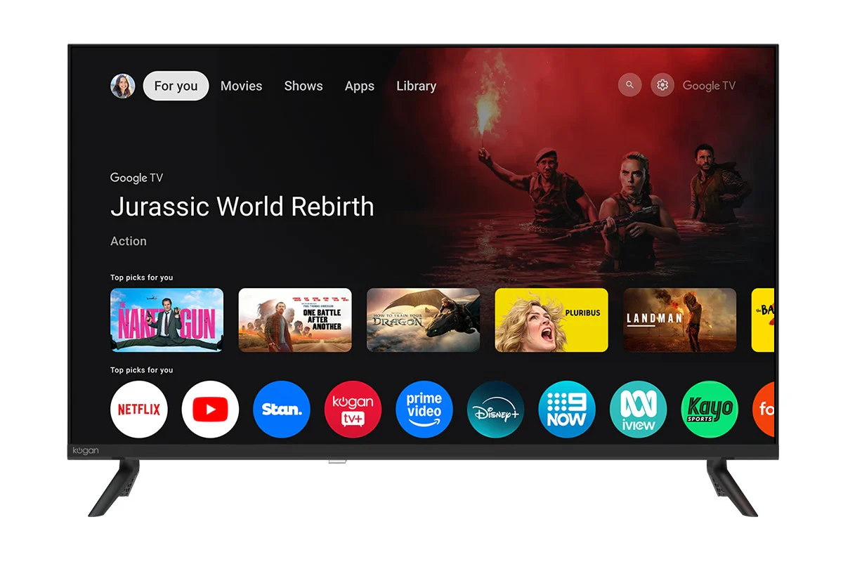 Kogan 32" Smart LED Google TV with HDR, Chromecast & Voice Control - Image 3