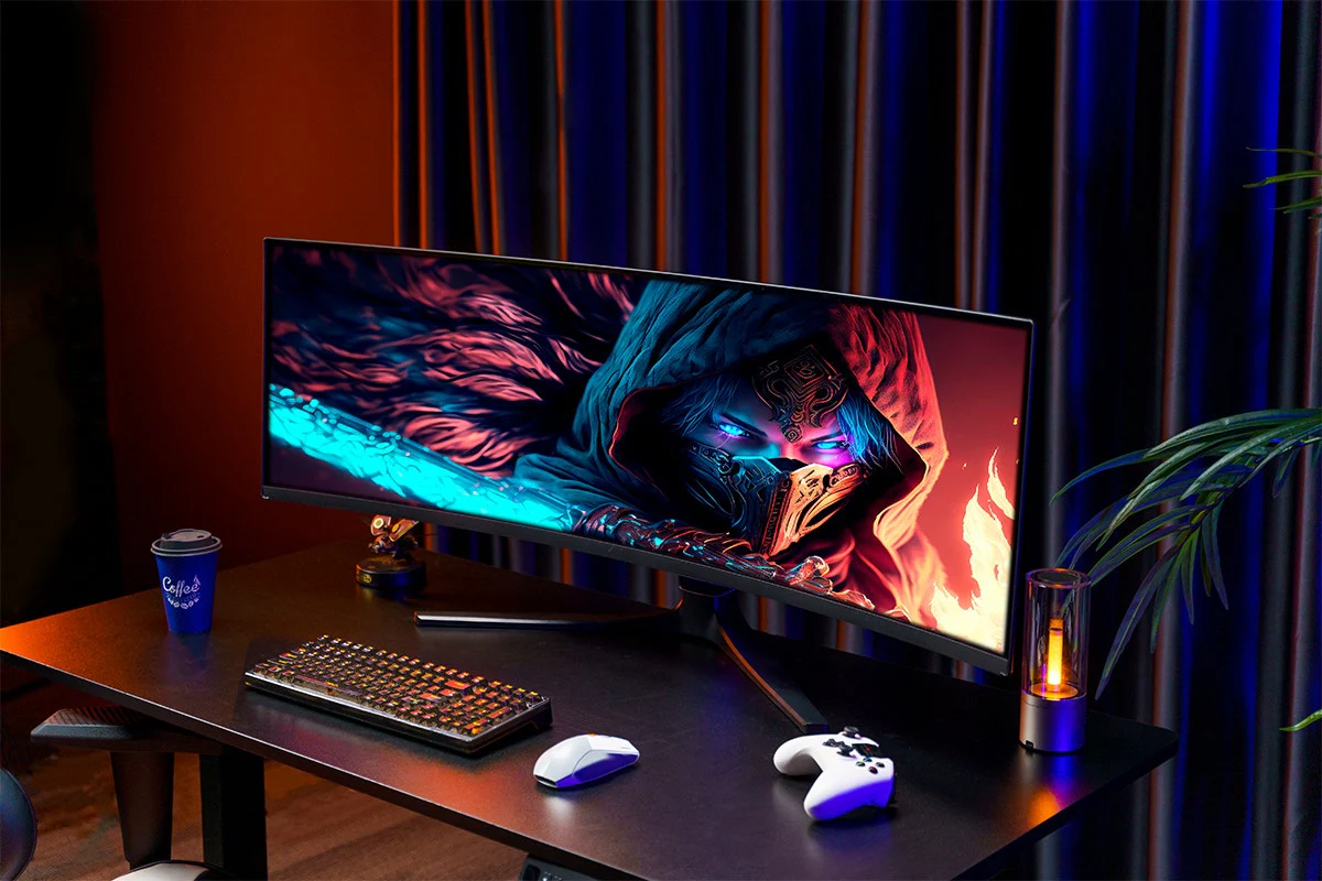 Kogan 49" Curved QD-OLED Dual QHD 5K 240Hz Gaming Monitor - Image 9