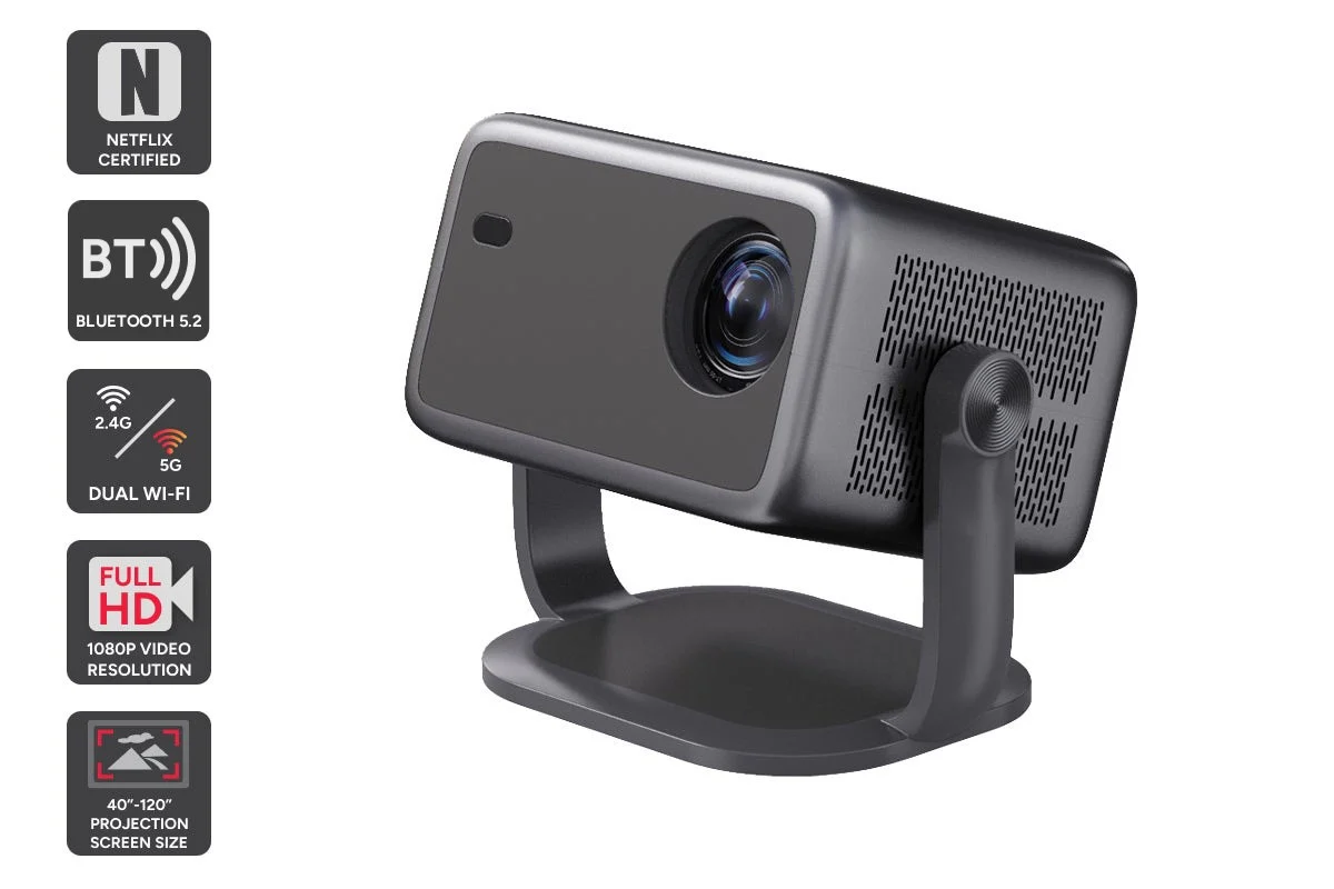 Kogan Full HD Smart Projector with Freestyle Design & Streaming Apps