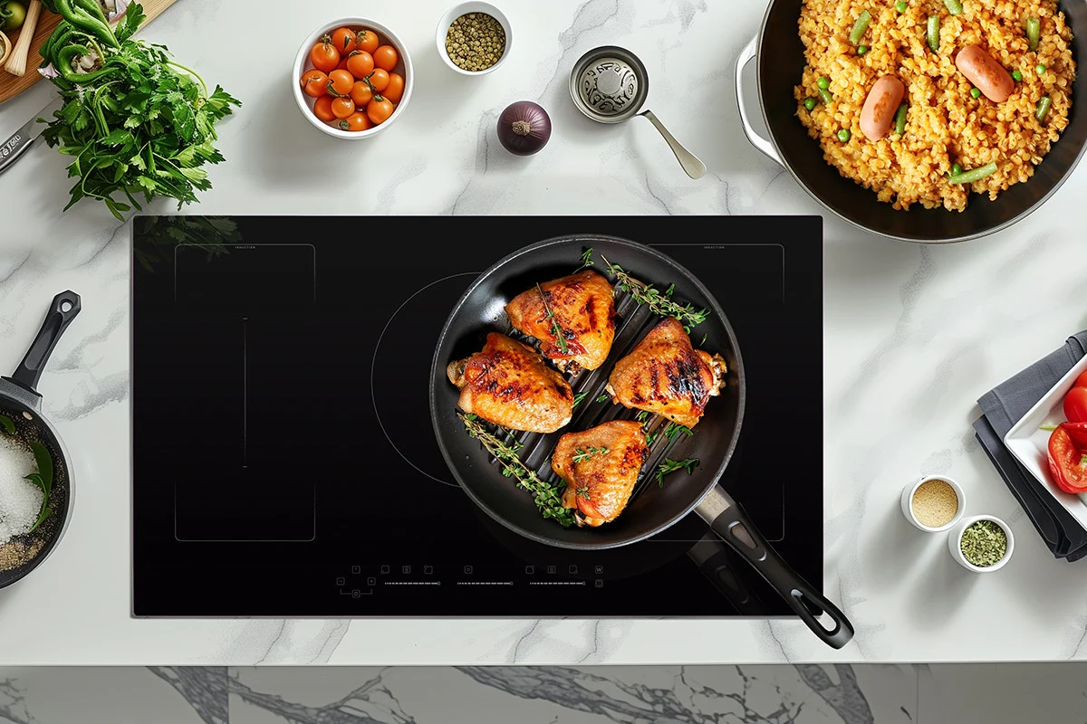 Kogan Induction Cooktop 90cm - 5 Zones, Touch Controls, Safe Cooking - Image 5