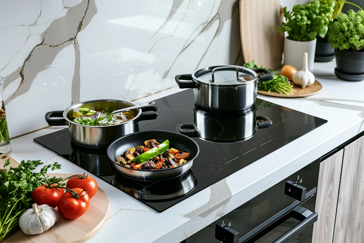 Kogan Induction Cooktop 90cm - 5 Zones, Touch Controls, Safe Cooking - Image 6