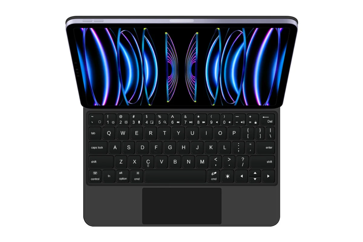 Kogan Magnetic iPad Pro 12.9" Keyboard - Sleek Black Design - Image 2