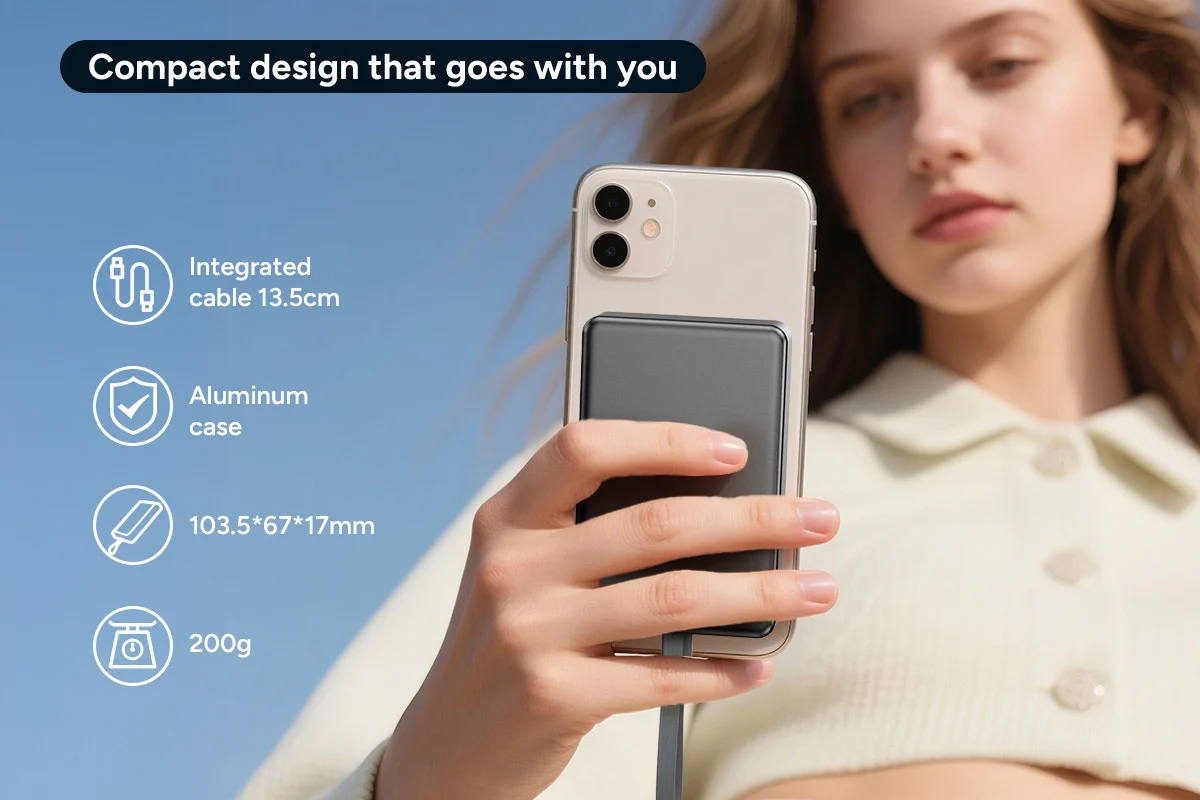 Kogan MagPulse 10000mAh Ultra Thin MagSafe Power Bank - Fast Charging - Image 9
