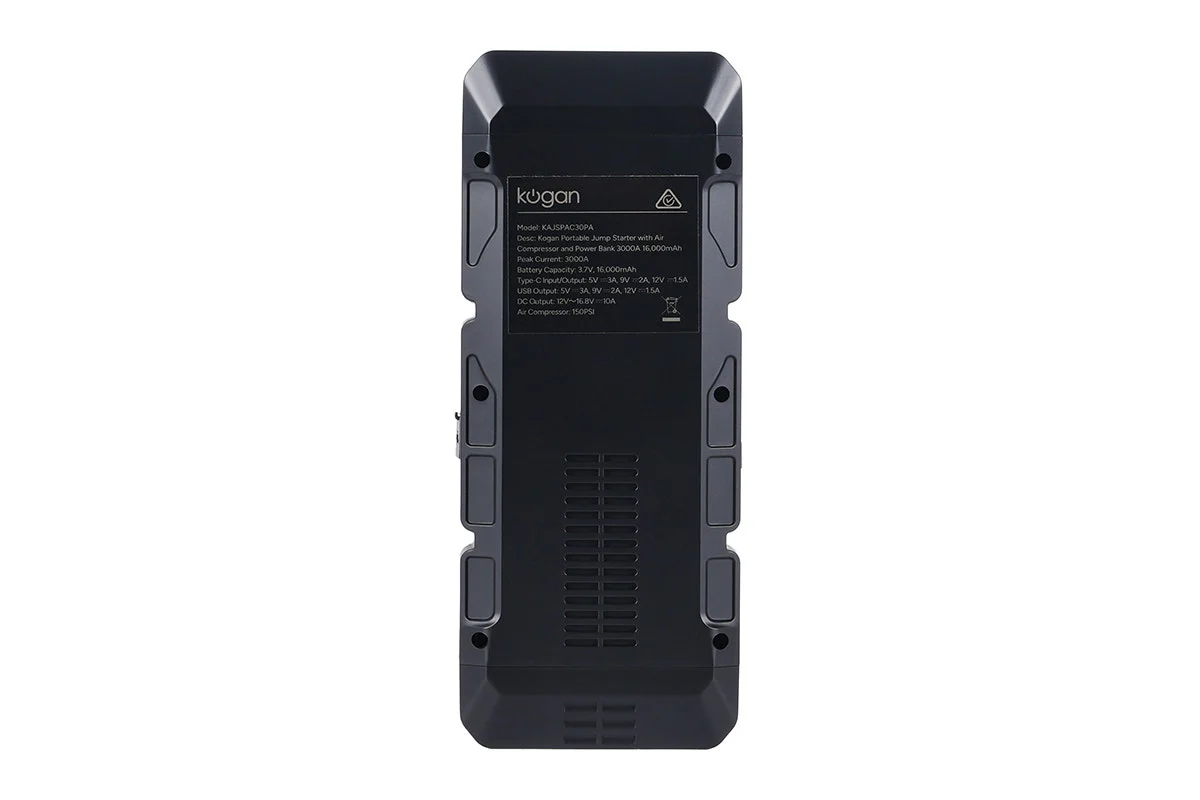 Kogan Portable 4-in-1 Jump Starter, Air Compressor & Power Bank 3000A - Image 12