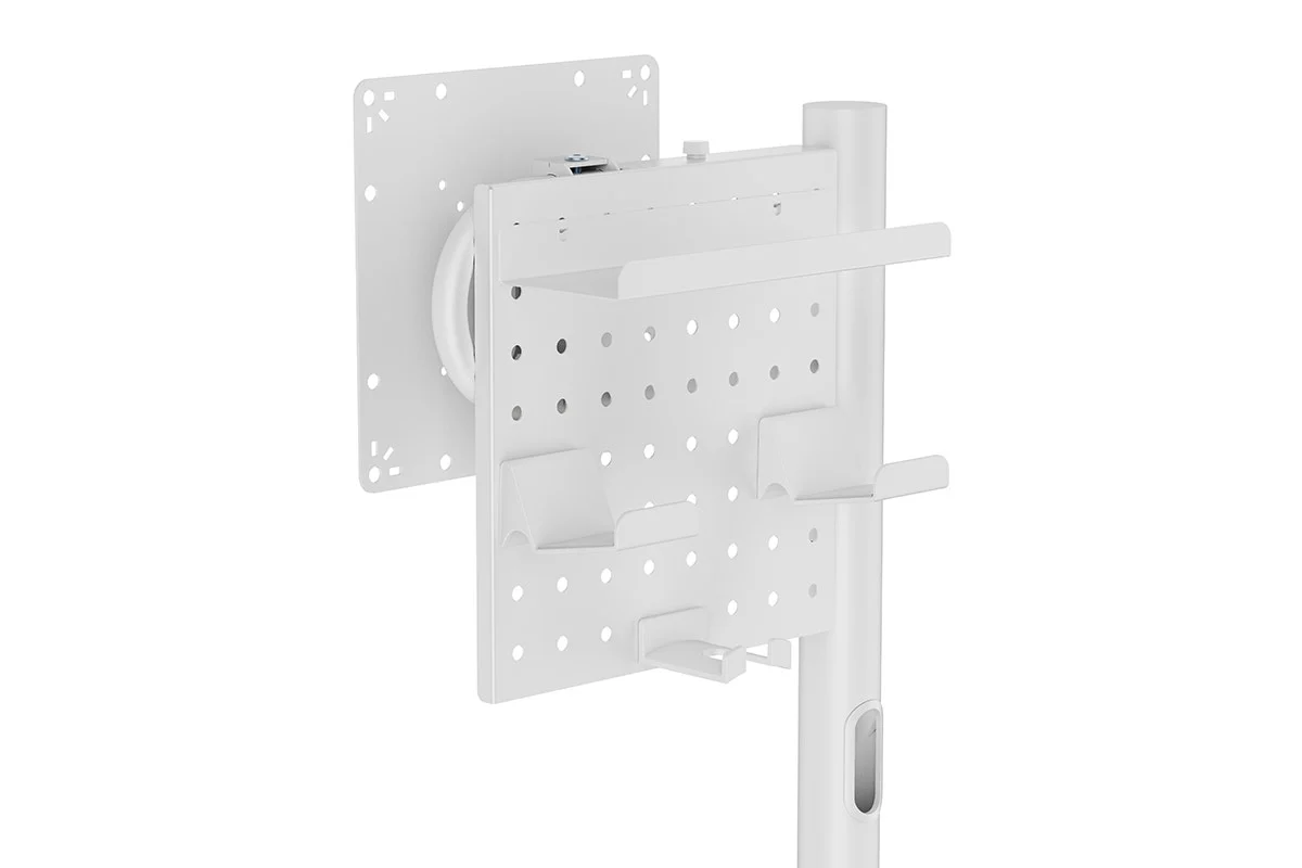 Kogan Portable TV Display Stand Hook - Durable White Accessory Organizer - Image 3