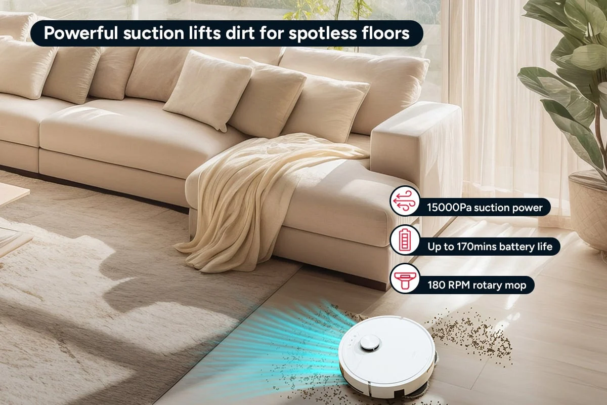 Kogan SmarterHome LX20 Pro Robot Vacuum & Mop with Self-Cleaning - Image 4