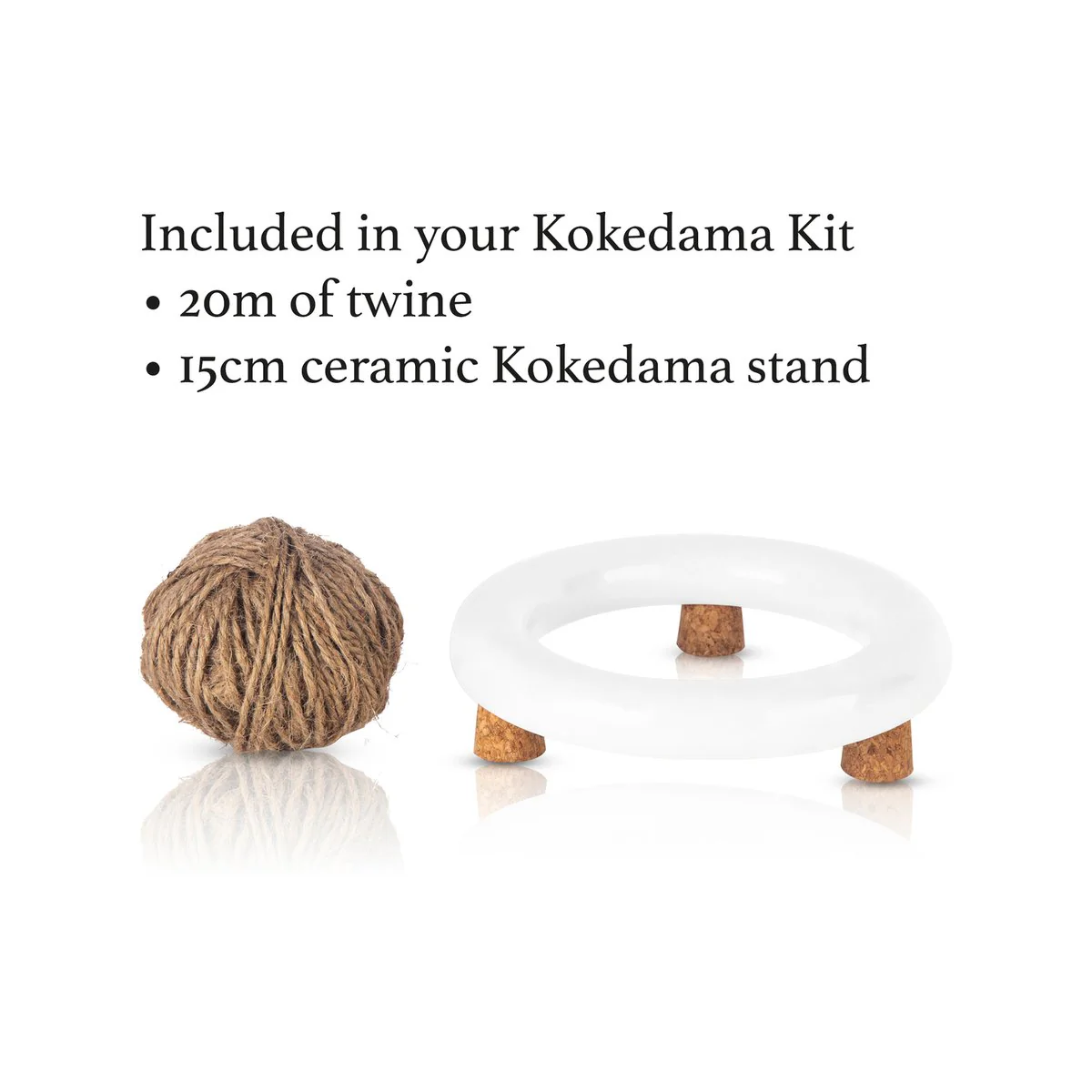 Kokedama Kit - 150mm - Ceramic - Unique Plant Display - Image 2