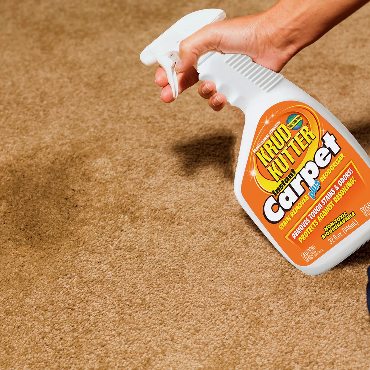 Krud Kutter Instant Carpet Stain Remover Plus Deodoriser 946ml - Pet Stains, No Residue - Image 2