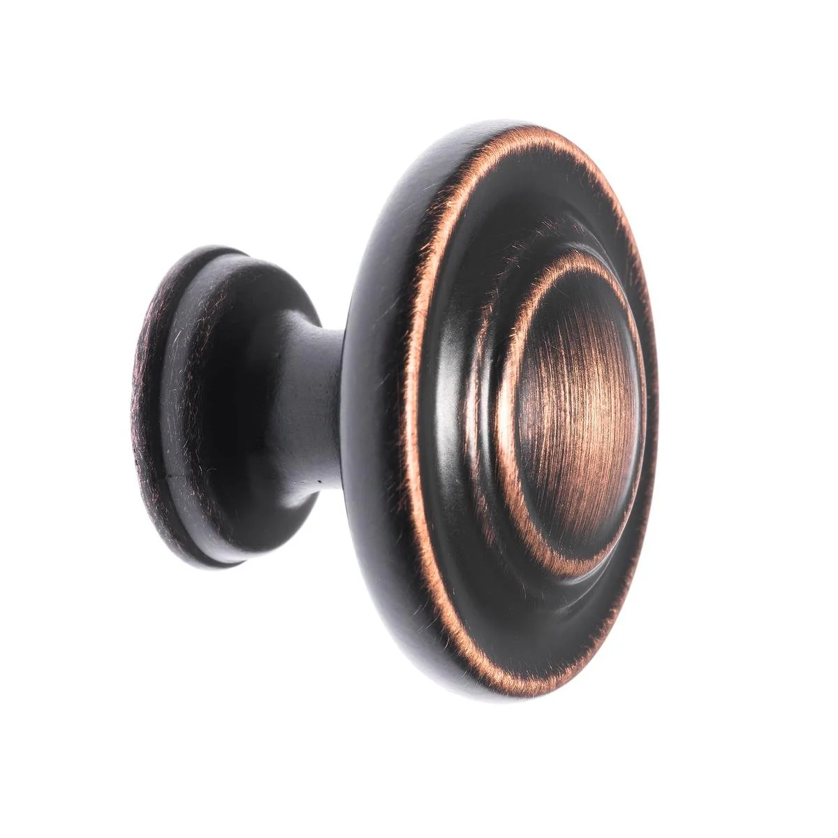 Lane 34mm Oil Rubbed Bronze Antique Knob - Traditional Design - Zinc Material