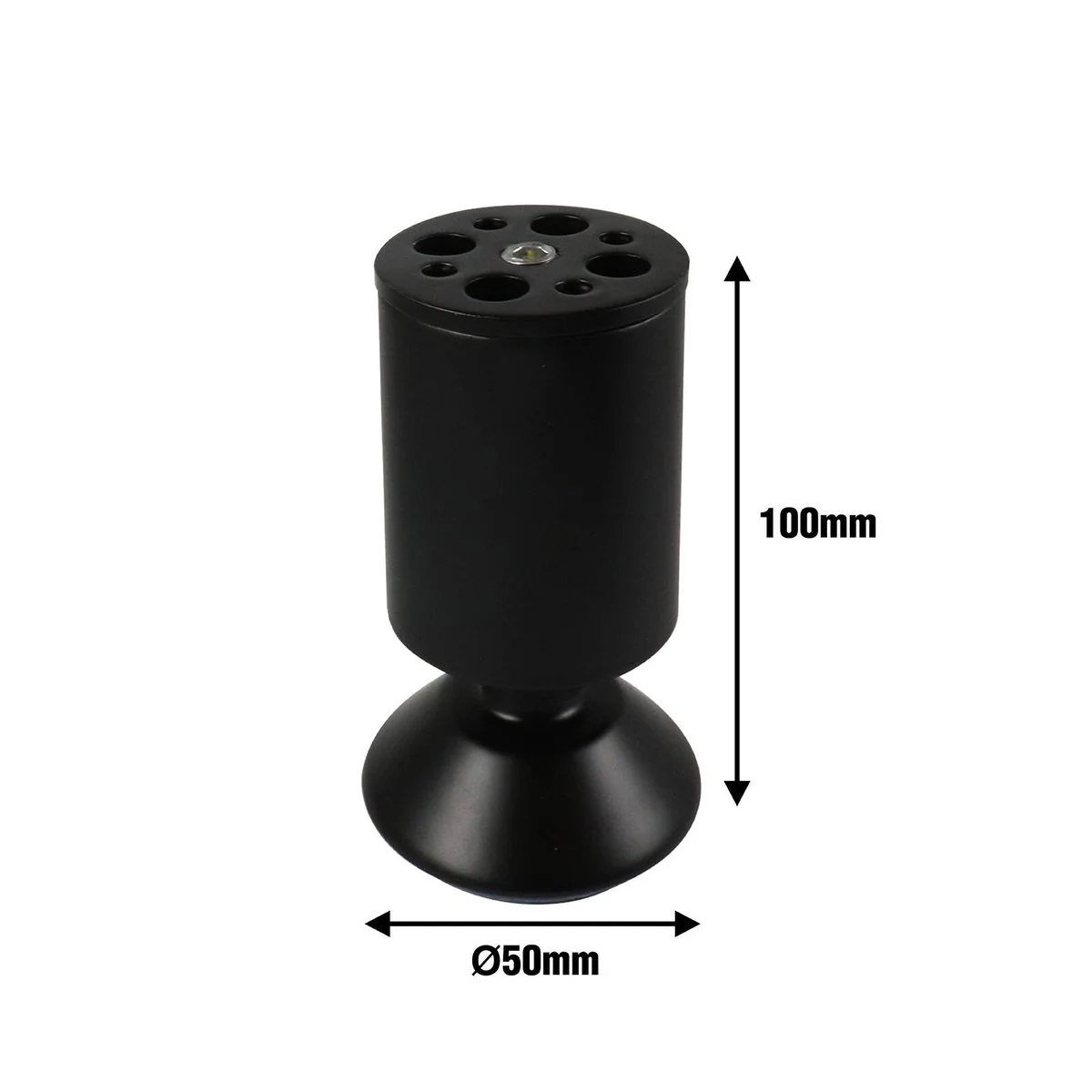 Leg Furniture Metal Adoored - 50x100mm - Steel - Black Finish - Image 2