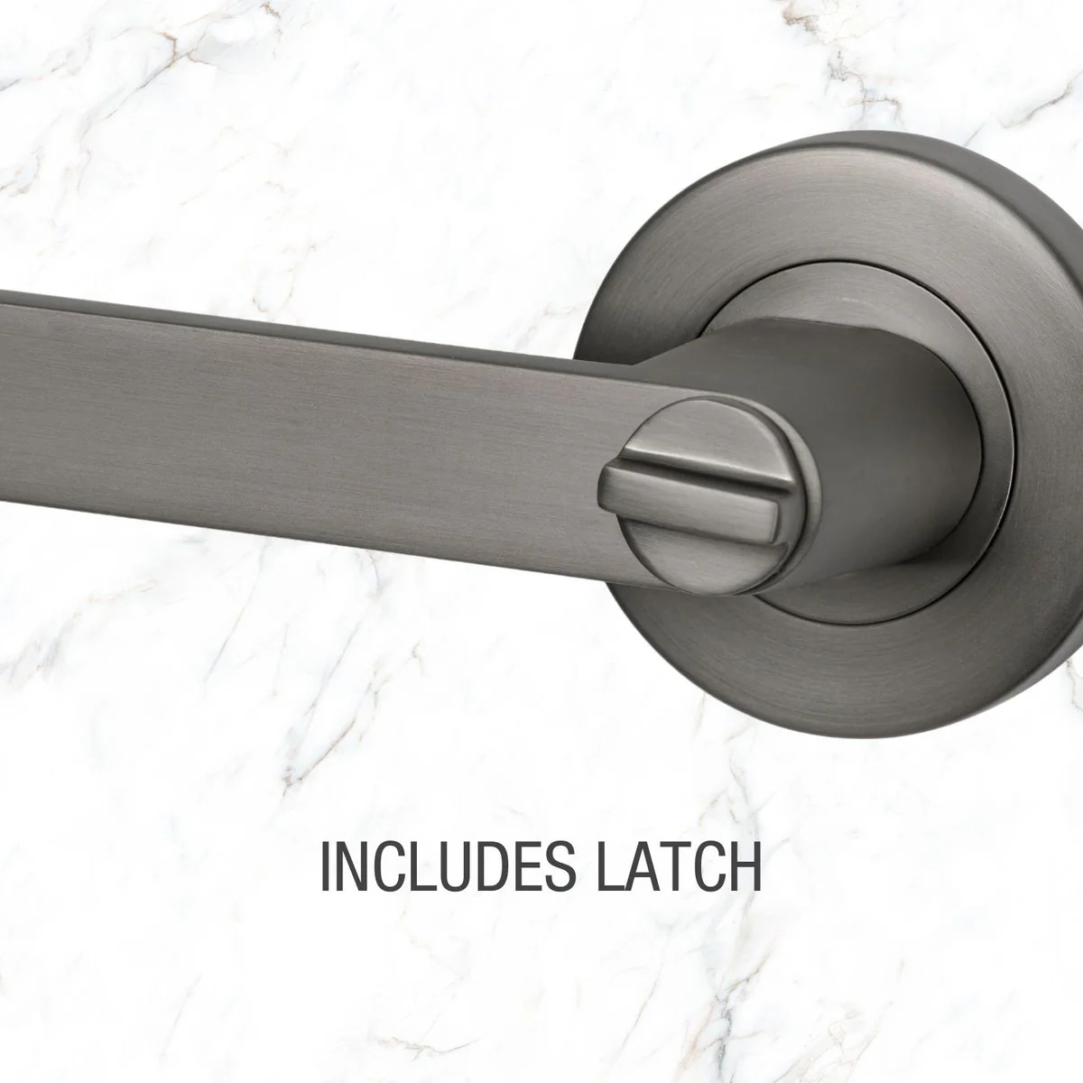Lemaar Almeri Privacy Set - Gun Metal Grey - 126mm x 65mm x 55.6mm - Durable Finish - Image 4