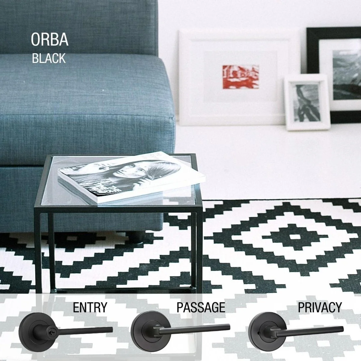 Lemaar Black Orba Security Set - 2 Piece - 65mm x 63mm x 120mm - Black - Image 4