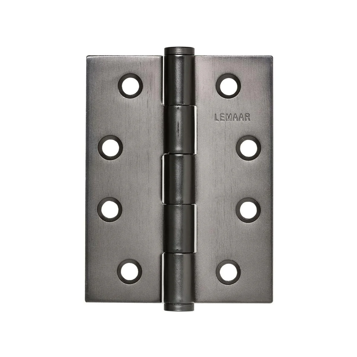 Lemaar Gun Metal Grey Hinge - 100 x 75 x 2.5mm - Fixed Pin - Durable Zinc