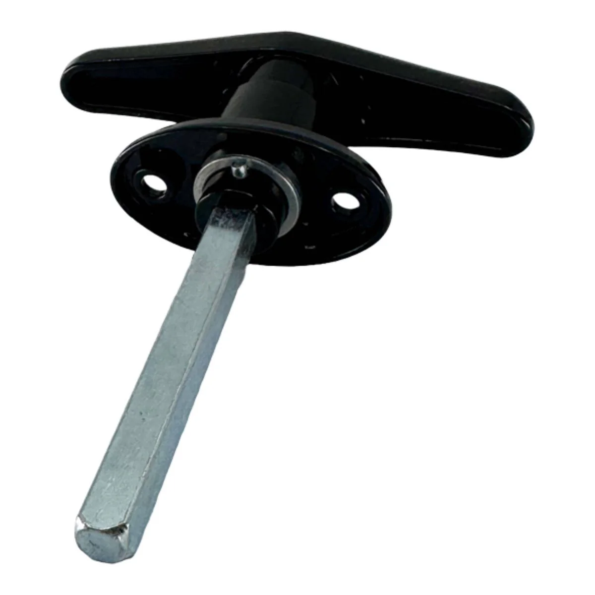 Liftaway Lockable T Handle LA135 - 100mm x 35mm x 118mm - Black Chrome - 2 Keys - Image 2