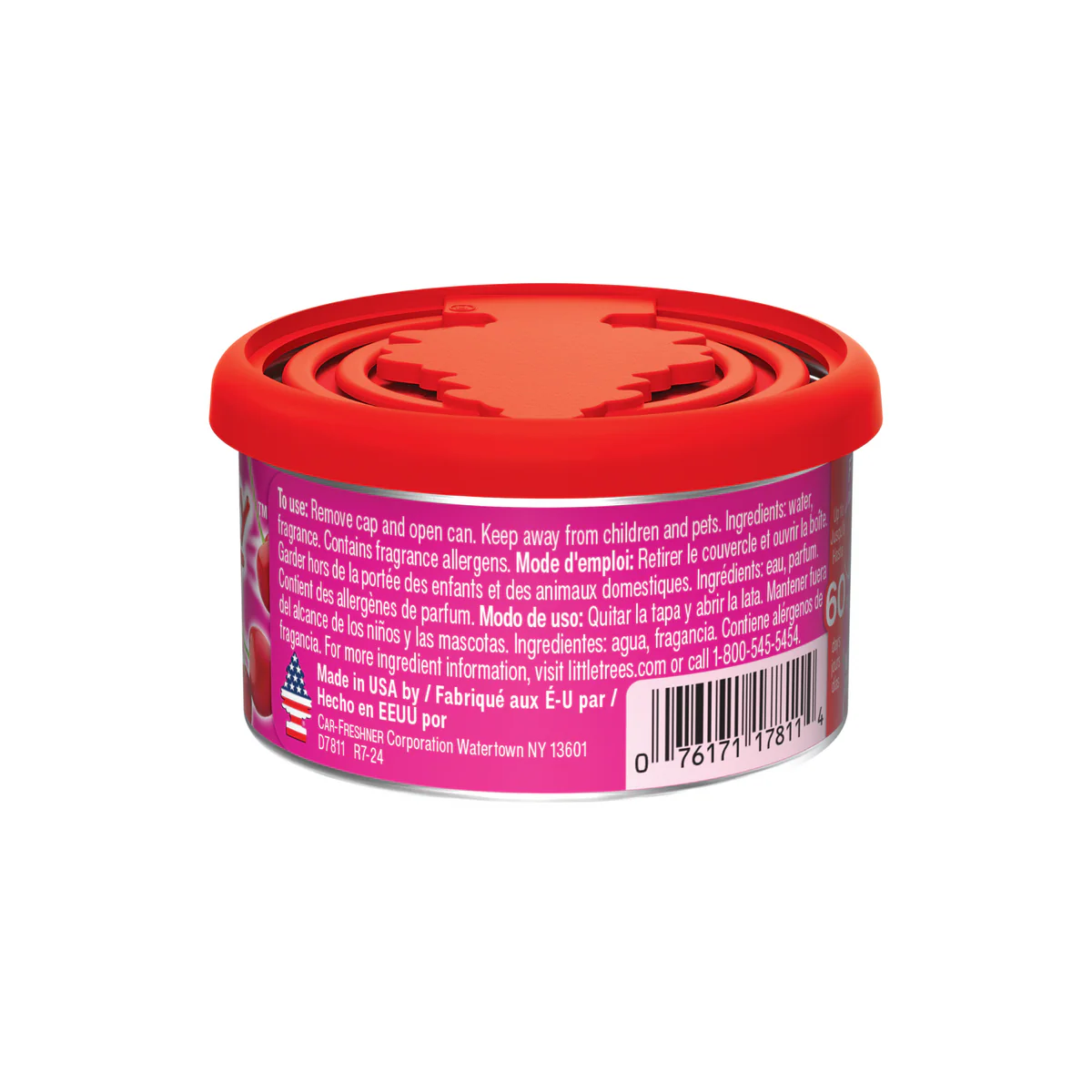 Little Trees Cherry Blast Air Freshener Fiber Can - 30g - Long-lasting Scent - Image 2