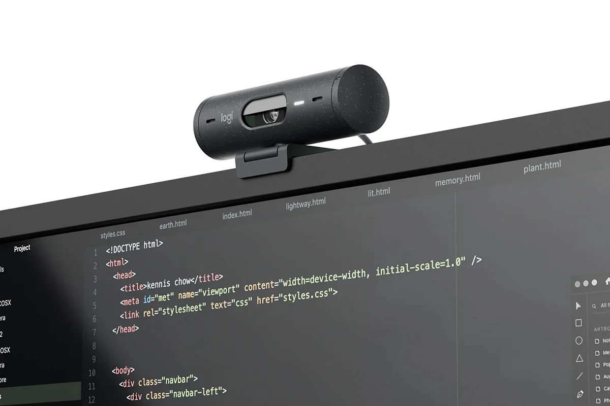 Logitech Brio 500 Full HD Webcam - Smart Auto-Framing, Noise Reduction - Image 7